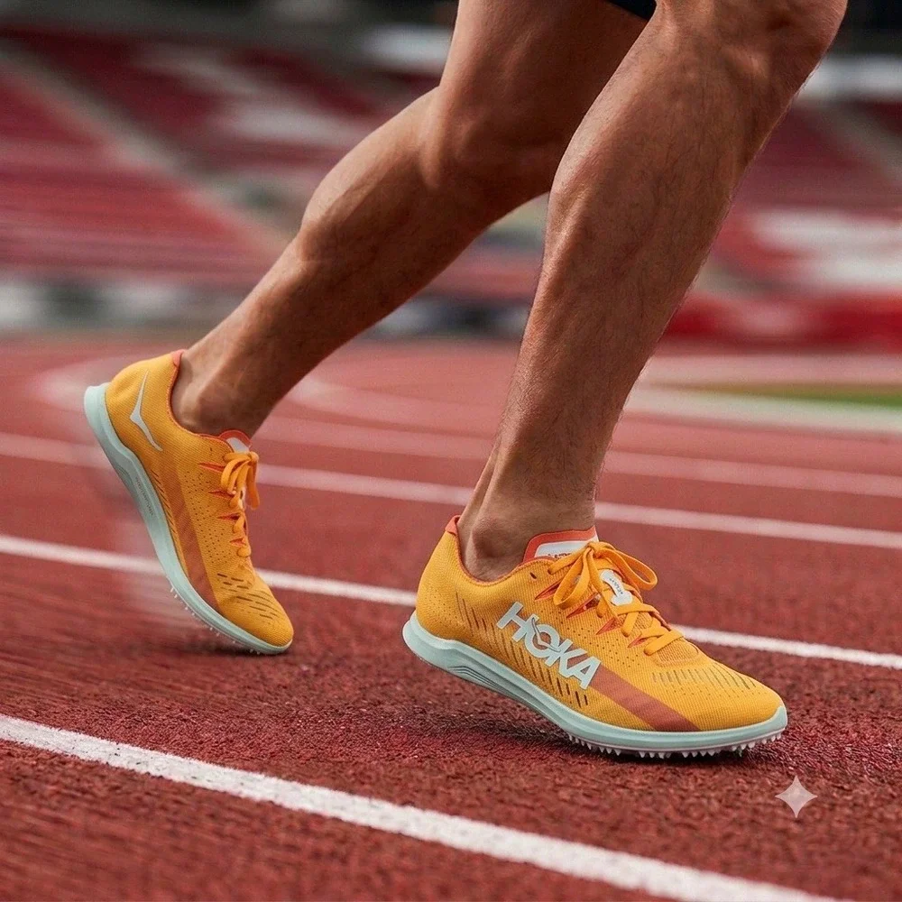 Hoka Cielo X LD Track Spikes Mens 11 Orange New Carbon Fiber Plate 1123097 RYCM
